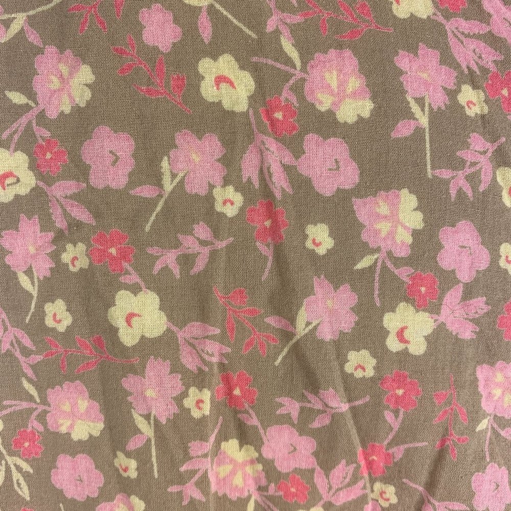 Two Hearts Maternity Large Button Front Blouse Pink Floral 3/4 Sleeves - Picture 7 of 7